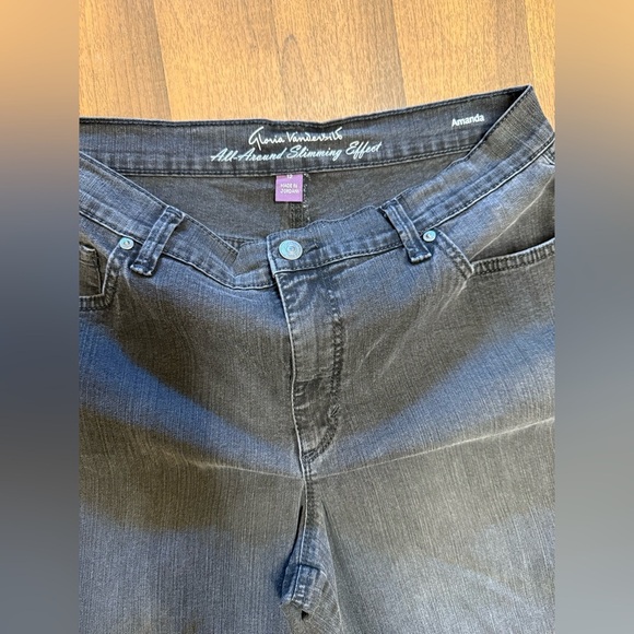 Gloria Vanderbilt Blue Straight Leg Jeans Classic Style - Picture 8 of 8